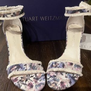 Stuart Weitzman Floral Sandals